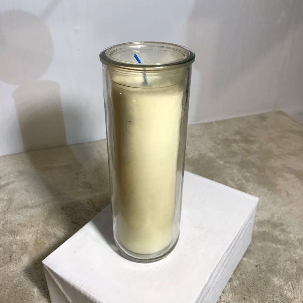 7-Day Glass Jar Candle With Clear Container Unused